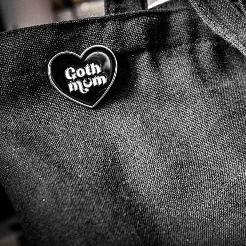 Goth Mum Pin Badge